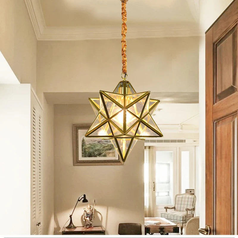 Axyaa Five Pointed Star Pendant Light, Personalized Design for Various Spaces