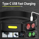 Axya Ultra Bright Headlamp with Motion Sensor and Fast USB Charging