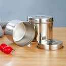 Axyaa Stainless Steel Tea Container with Sealed Lid - Food Storage Tank