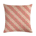 Axyaa Vintage Plant-flower Linen Cushion Cover 45*45cm