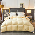 Axyaa Goose Down Comforter - Thick California Super King Size for Winter Warmth