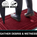 Axyaa Low Profile Outdoor Rubber Mat Heavy Duty Non Slip Indoor Doormat