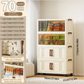 Axyaa 2-Door Foldable See-Through Storage Cabinet
