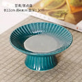 Axyaa Zen Style Pastry Plate – Small Delicate Tea Plate for Dim Sum