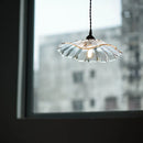 Axyaa Lotus Leaf LED Pendant Lamp: Nordic Modern Hanging Lights with Clear Glass Lampshade