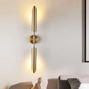 Axyaa Golden Inclined Tube Wall Light for Modern Luxury Home Decor