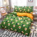 Axyaa Cartoon Print Duvet Cover 220x240 for Adults Kids - Double-sided Comforter Cover