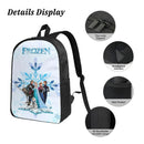 Axyaa Frozen Elsa Princess Backpack Set with Lunch Box and Pencil Box