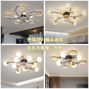 Axyaa Starry Sky Fan Ceiling Lamp: Elegant, Romantic, Silent for Living/Dining/Bedroom