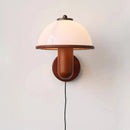Axyaa Retro Solid Wood Bedside Wall Lamp Nordic Style for Bedroom & Living Room