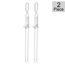 Axyaa Stainless Steel Telescopic BBQ Skewers - Portable and Reusable BBQ Fork