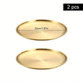 Axyaa Stainless Steel Round bone Spitting Dish Fruit Meat Tableware