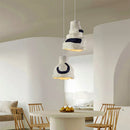 Axyaa Nordic Wabi Sabi E27 Pendant Chandeliers - Modern LED Decor for Restaurant, Living Room, Cafe & Bar