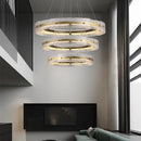 Axyaa Water Ripple Glass Chandelier: Modern Luxury Living Room Ceiling Lamp