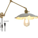 Axyaa Smoke Glass Ball LED Wall Sconce with Long Arm - Modern Nordic Wandlamp