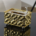 Axyaa Jacquard Tissue Box Organizer Napkin Case for Light Luxury Home Décor