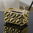 Axyaa Jacquard Tissue Box Organizer Napkin Case for Light Luxury Home Décor