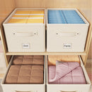 Axyaa Fabric Storage Box with Tag: Organize Home Clothing in Thickened Basket
