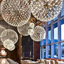 Axyaa Spark Ball LED Chandelier: Modern Loft Pendant Lamp for Home Decor Lighting