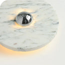 Axyaa Marble LED Wall Sconce Round Indoor Lamp for Home Decor