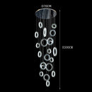Axyaa Crystal Chandelier Stair Pendant Lamp Living Room Lighting