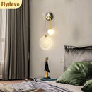 Axyaa Nordic Butterfly Wall Lamp LED Lighting for Restaurant Bedroom Home Decor