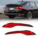 Axyaa LED Rear Bumper Reflector for Chevrolet Malibu XL 2019-2023 - Brake Dynamic Turn Signal