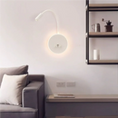 Axyaa Gooseneck Wall Lamp with USB Port & Switch, Bedroom Reading Light