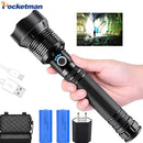 Axya Rechargeable Tactical Flashlight Waterproof Torch Ultra Bright LED