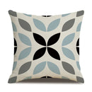 Axyaa Blue Deltoid Geometry Pillow Cover 45*45cm for Living Room, Bedroom, Sofa, Car