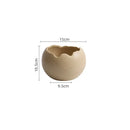 Axyaa Ceramic Eggshell Bowl Set - Ideal for Desserts, Steamed Eggs, Oats, Soups, and Snacks.