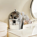Axyaa 360 Rotating Makeup Organizer with Lid - Cosmetic & Skincare Storage Container