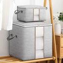 Axyaa Quilt Blanket Storage Bag with Visible Window - Large Capacity Organizer Case