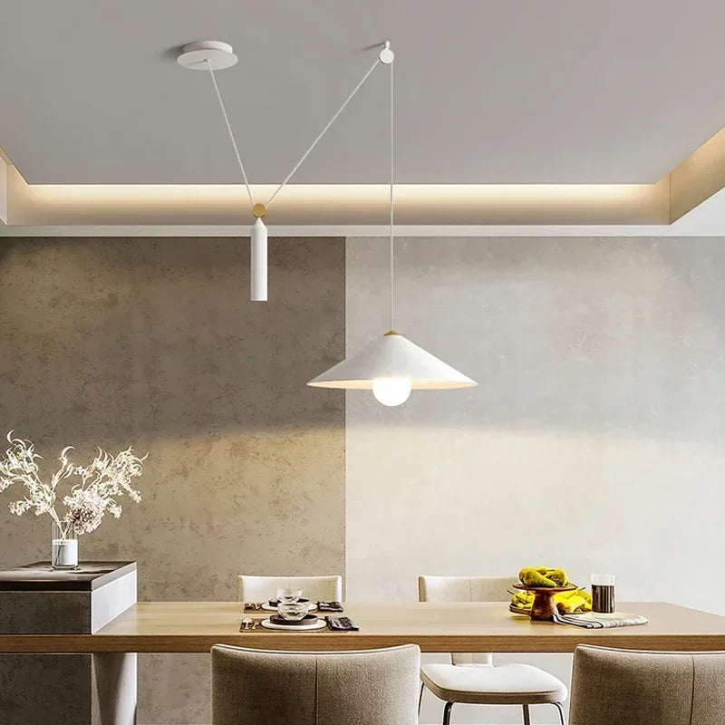 Axyaa Nordic Restaurant Single Pendant Light - Designer LED Dining Table Minimalist Lighting