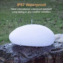 Axyaa Solar Stone LED Lamp – Waterproof Outdoor Yard Decor for Lawn & Patio