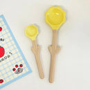 Axyaa Ceramic Tulip Spoon: Cute Kitchen Tableware Dessert Soup Spoon