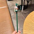 Axyaa Silicone Straw Cover & Brush Set for 7-8mm Straws, Reusable & Splash Proof