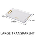 Axyaa Decorative Plastic Tray Serving Organizer Bread Box Home Decoration