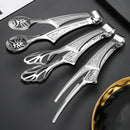 Axyaa Stainless Steel Double-Sided Food Clip - Kitchen Essential for Cooking and Grilling