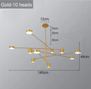 Axyaa LED Minimalist Chandelier Kitchen Island Lamp Living Room Luxury Lighting