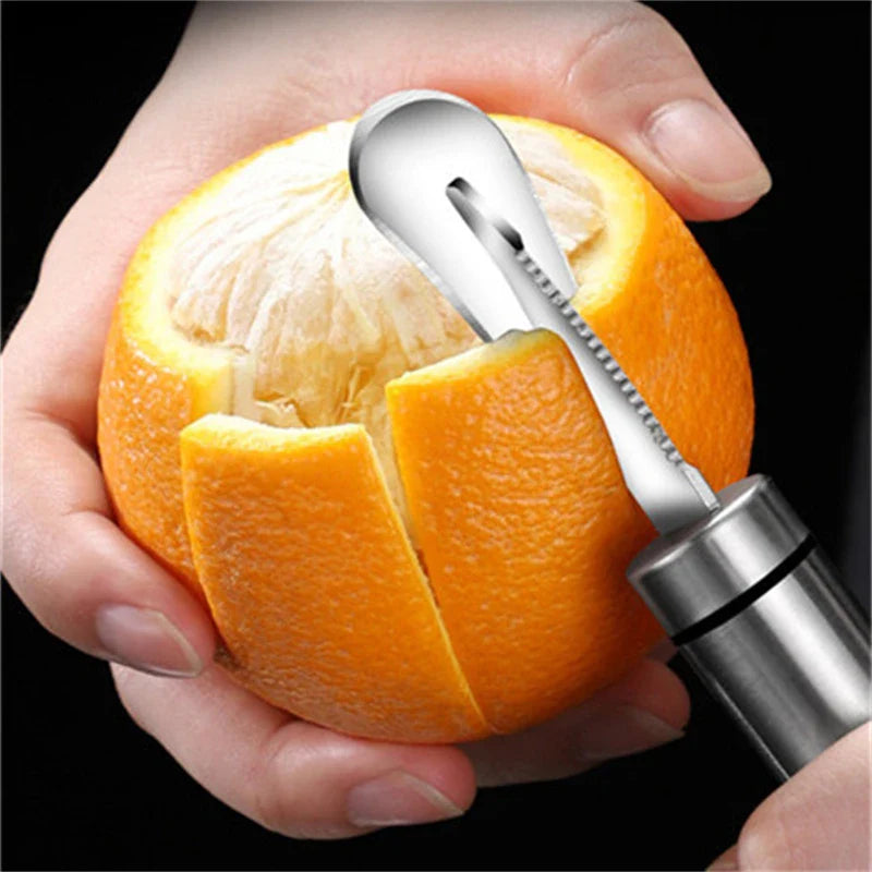 Axyaa Stainless Steel Fruit Peeler & Cutter for Citrus and Grapefruit