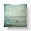 Summer Beach Alphabet Linen Pillowcase by Axyaa - Decorative Throw Pillow Cover