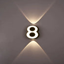Axyaa Numeric Model Outdoor Wall Light - Modern Waterproof Night Lamp for Home, Garden & Courtyard
