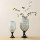 Axyaa Glass Vase with Dot Texture - Senior Art Bottle for Home Decoration