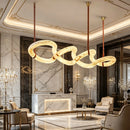 Axyaa Marble Chandelier: Spanish Marble Pendant Lights for Kitchen, Living Room, Loft