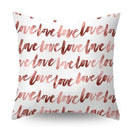 Rose Gold Geometric Pineapple Glitter Pillowcase - Axyaa Home Decor