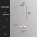Axyaa Nordic Antique Style Desk Lamp Retro Luxury Walnut Copper Dining Room Lamp