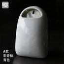 Ceramic Hanging Vase Wall Decoration Flower Pot for Japanese Flower Arrangement by Axyaa