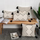 Axyaa Geometric Tassels Woven Rug Cushion Cover for Home Sofa Bed