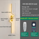 Axyaa Golden LED Wall Lamp for Living Room Bedroom Home Decor